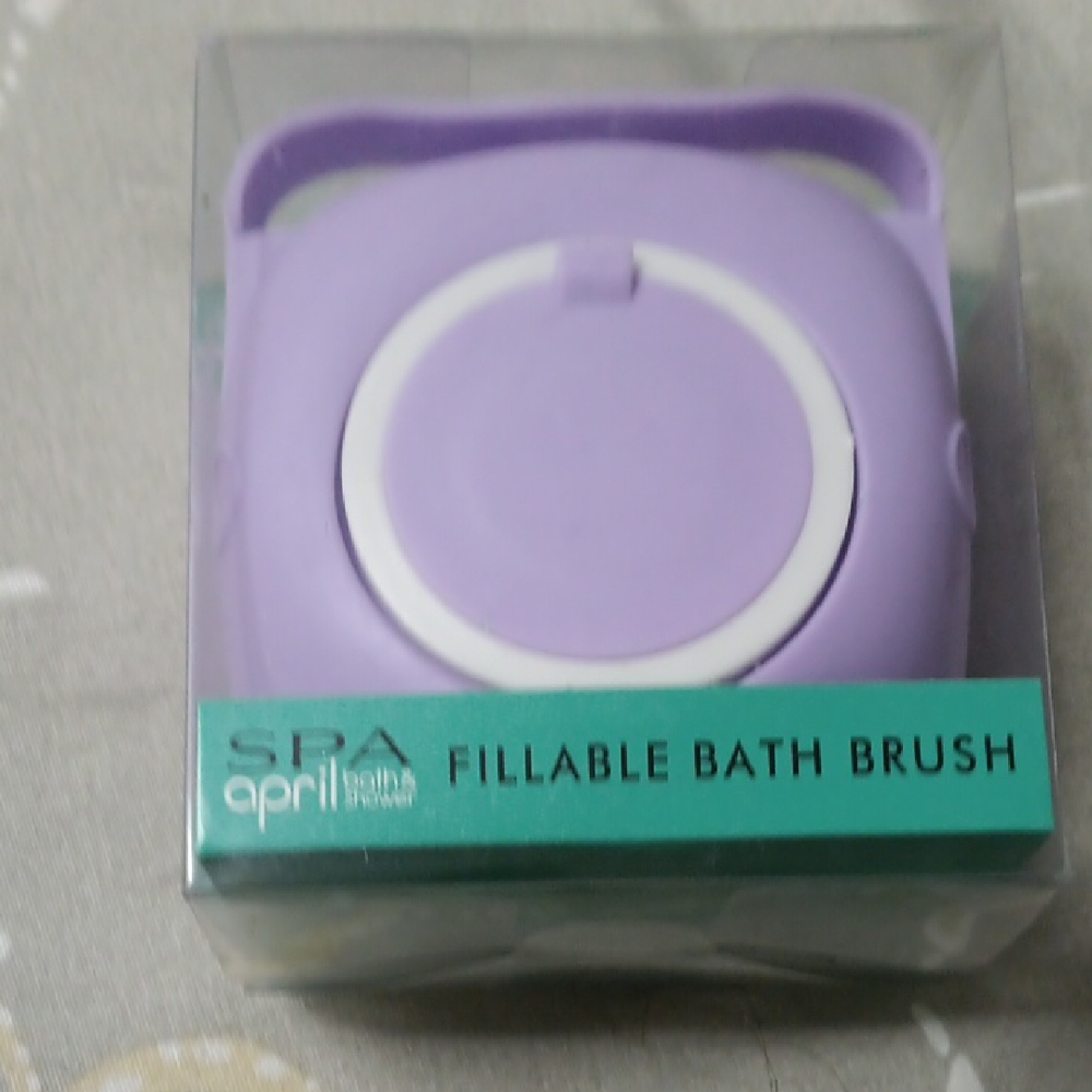 Fillable Bath Brush - Purple